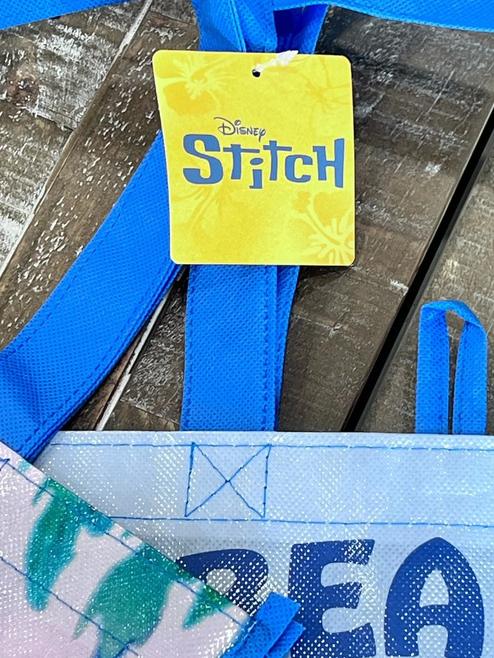 Disney Kids Reusable Tote Bag with Stitch and Angel- 2 pack